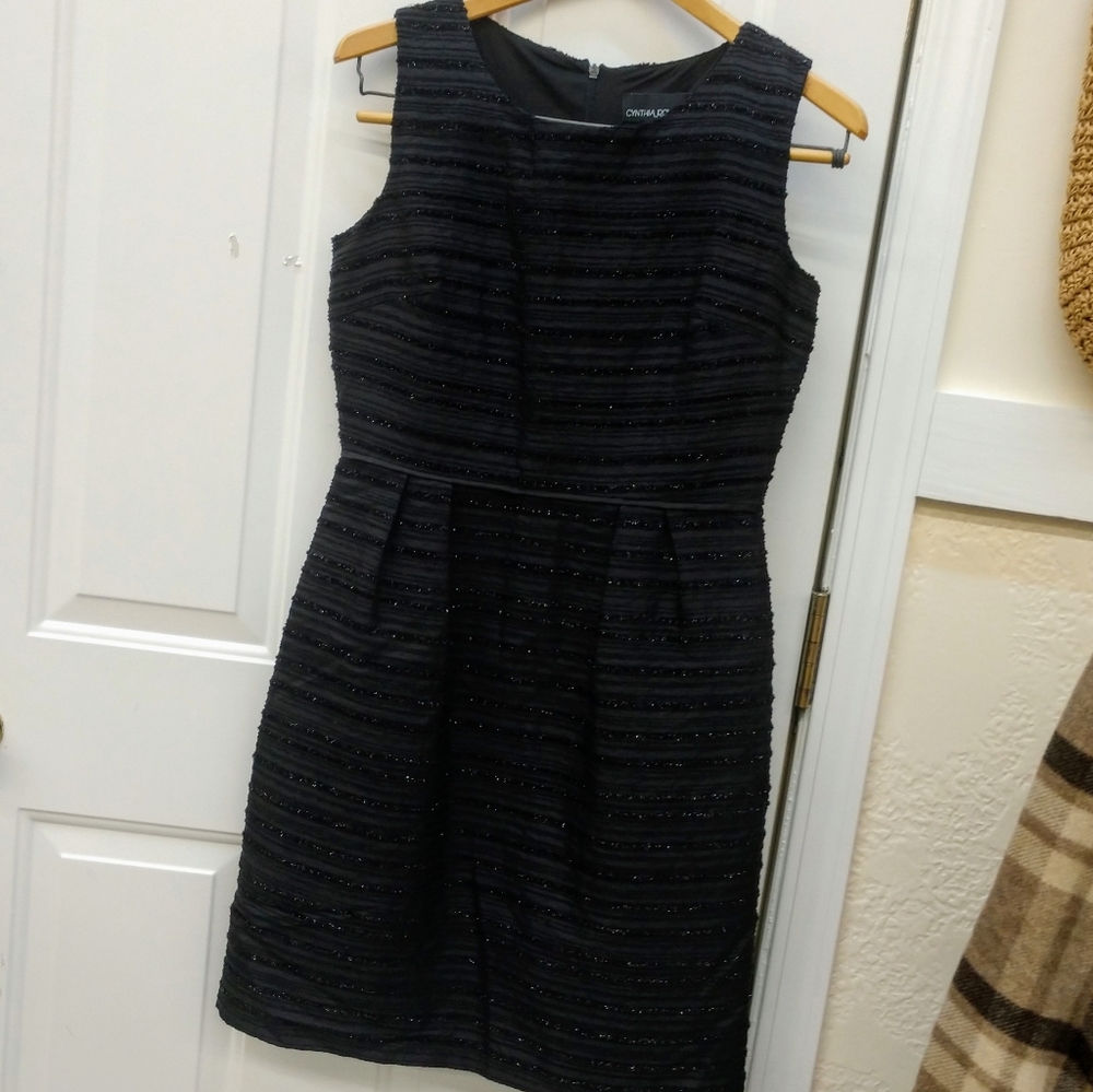 Cynthia Rowley above the knee black party dress - Picture 4 of 4